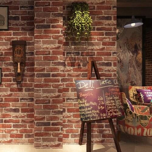 PVC Thicken Brick wallpaper High Quality 3D brick wallpapers stone wall paper faux brick wallpaper 3d Living Room Sofa wallpaper