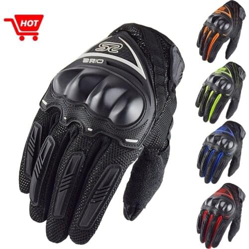 AXIO Summer Motorcycle Gloves Men Touch Screen Breathable Mesh Motorbike Riding Moto Protective Gear Motorbike Motocross Gloves