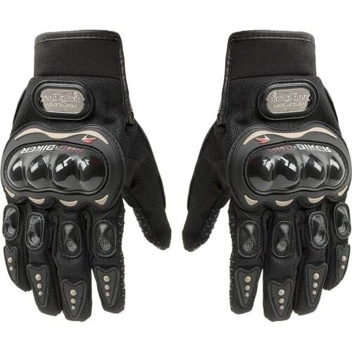 Motorcycle Gloves Men Racing Gant Moto Motorbike Motocross Riding Gloves Motorcycle Breathable Summer Full Finger Guantes black