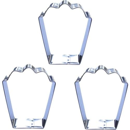 Gift Box shape 3 pieces Cookie cutting molds, baking tools, cake decorating soft candy tools