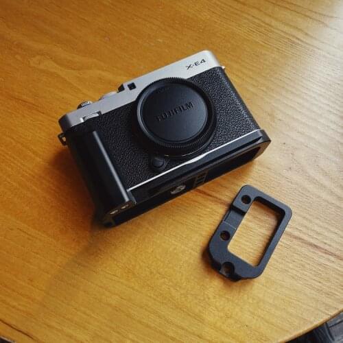 Pro L Type Bracket Vertical Quick Release Plate Grip Metal Handle for Fujifilm XE4 X-E4 camera Arca-Swiss RRS Tripod BallHead