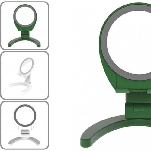 Solid Useful Portable Cellphone Stand with Mirror Lightweight Phone Mount Stand Fine Workmanship for Home