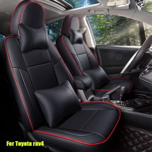 Luxury Custom Car seat covers for Toyota Select rav4 2013 2014 2015 2016 2017 2018 2019 seat protection Auto Accessories Styling