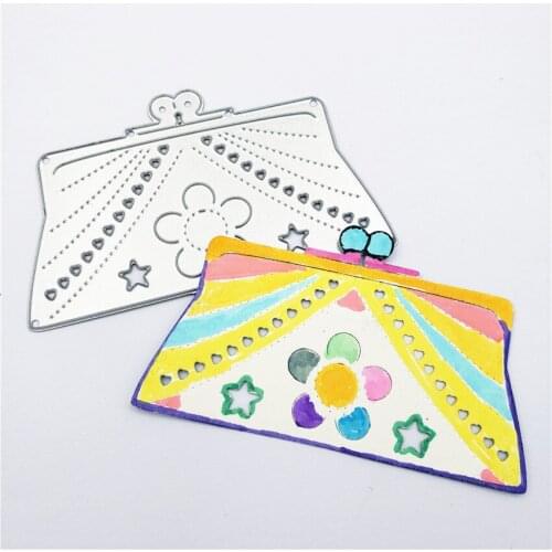 Metal Flower Clutch package paper die cutting dies for Scrapbooking/DIY Easter wedding Halloween Easter card