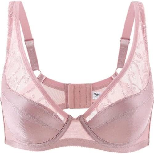 Sexy Gather Push Up Bra Underwire B C D E Cup Lace Brassiere Underwear 34 36 38 40 42 44 46 48