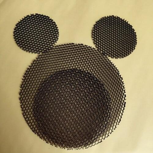 LED Soft light shade hood downlight spotlight round honeycomb mesh cover black anti-glare anti-dazzling light aluminum