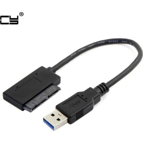 USB 3.0 to Micro SATA 7+9 16 Pin 1.8" 90 Degree Angled Hard Disk Driver SSD Adapter Cable 10cm