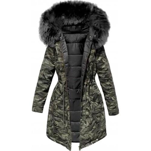 Women Winter Jacket Hooded Parkas Winter Coat Women Loose Parka Fur Collar Cotton Padded Jackets Winter Jacket for Women