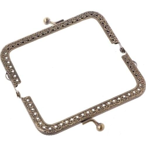 1Pc DIY Purse Handbag Coins Bags Metal Kiss Clasp Lock Frame DIY Craft