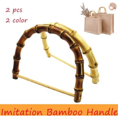 2pcs D Shape Purse Making Bag Tote High-grade Handmade DIY D Type Handle