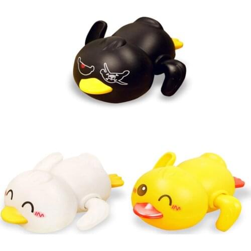 3PCS Bathroom Bath Baby Toys Summer Swimming Children Play Water Cute Little Funny Duck Toys Clockwork Rowing Toys For Kid Gifts