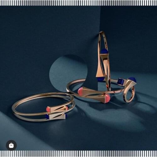 AccKing luxury Unique African Bangle Ring Set Jewelry Sets For Women Wedding Cubic Zircon Crystal CZ Dubai Bridal Jewelry Set