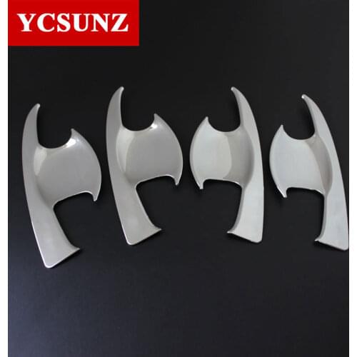Car Accessories Door Handle Insert Bowl Trim For Toyota Fortuner Hilux Sw4 2016-2019