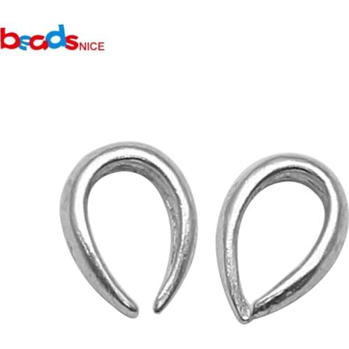 Beadsnice 925 Sterling Silver Pendant Bail Snap-on Bail for Pendant DIY Making Wholesale 37155