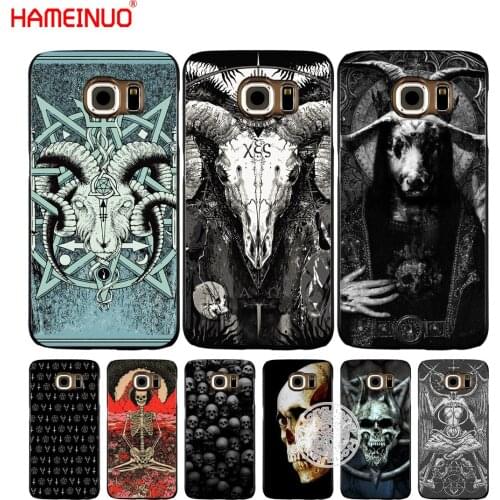 HAMEINUO satanic scary skull cell phone case cover for Samsung Galaxy A3 A310 A5 A510 A7 A8 A9 2016 2017 2018