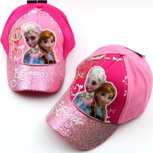 Disney Frozen Hat Children Sunshade Hat Cartoon Princess Anna Elsa Clothes Accessories Kids Baby Cap