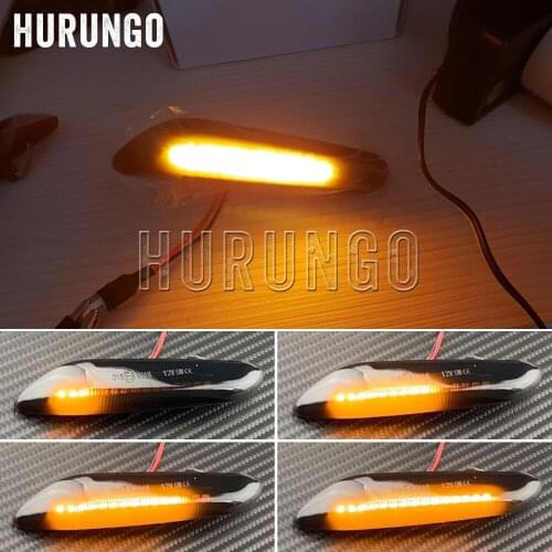 For BMW E90 E91 E92 E93 E46 E60 E82 E88 X1 X3 Smoke Lens 2pcs Canbus Dynamic Flowing Car LED Side Marker Turn Signal Lights
