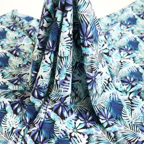50cm*140cm Hawaii Design Viscose Fabric For DIY Sewing Summer Floral Dress Rayon Patchwork Fabric