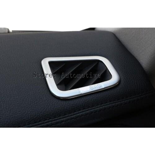 Chrome Interior Accessory Dashboard Air Outlet Sticker For Land Rover Discovery 4 LR4 2009-2015,Car Styling