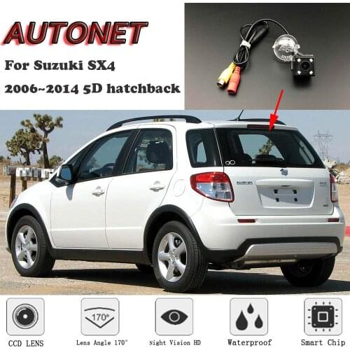 AUTONET Backup Rear View camera For Suzuki SX4 2006~2014 5D hatchback Night Vision/license plate camera/parking Camera