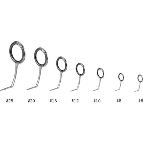 NooNRoo T-ATST Guide Set Fishing rod guides with SIC ring one set (7pcs) fishing rod parts repair guide