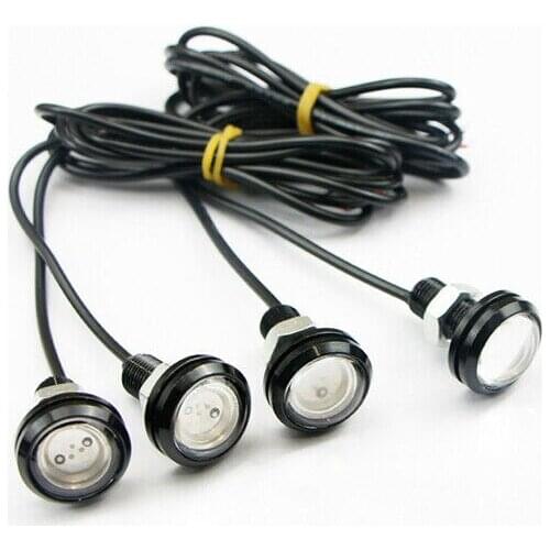 Kit LED Light Universal White 12V DC 4pcs 6000K Raptor Style High Quality