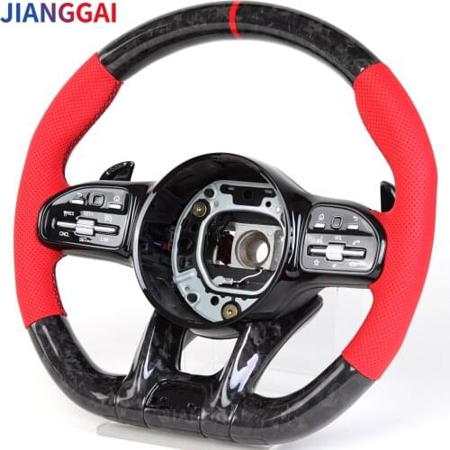 Forge Steering Wheel Fit For Mercedes AMG C63 W212 W205 W204 W213 2012-2020 Model Sport Wheel