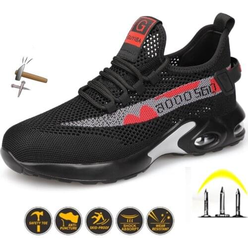 Dropshipping Indestructible Ryder Shoes Men and Women Steel Toe Air Safety Boots Puncture-Proof Work Sneakers Breathable Shoes