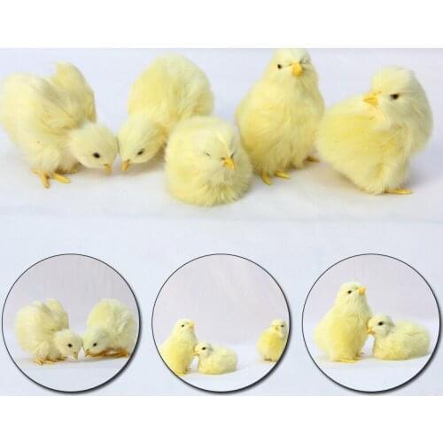 Simulation Cute Plush Chick Toy Realistic Animal Kids Children Birthday Christmas Easter Gift Early Education Cognition