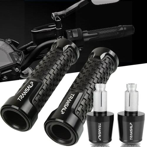 Motorcycle 7/8" 22mm Handle Grips Ends Racing Handlebar For Honda TRANSALP 600 650 700 XL700V Transalp ABS XL 650 V1-V7 XL650V