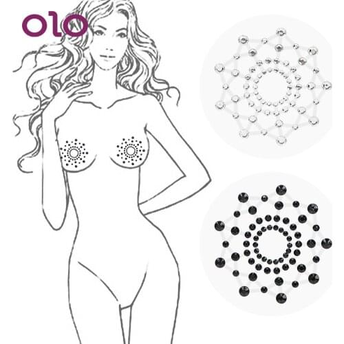 OLO 1 Pair Nipple Sticker Nipple Cover Reusable Self Adhesive Female Sex Products Breast Petals Sex Toys For Couples