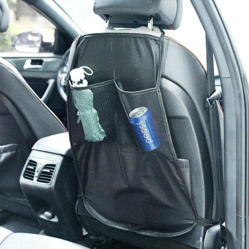 Car Seat Back Organizer Protector Bag Holder Baby Child Kick Anti Dirty Mat Automobiles Seat Covers Storage Food Drink Bottles