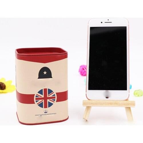 Personalise Square Piggy Bank Logbook Series Tin Plate Box Money Saving Pot Coin Box Jewelry Box Storage Tank Gift