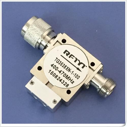 RF coaxial isolator 400-470MHz, N type male and female head ferrite isolator