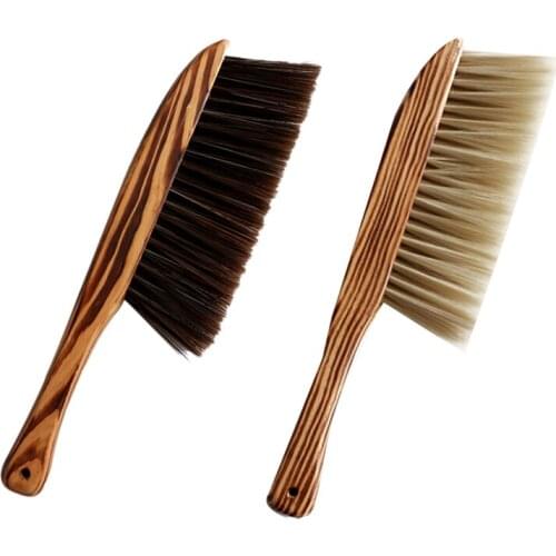 Long Handle Bristles Bed Brush Wooden Antistatic Dust Brushes Carpet Sofa Sweeping Broom Household Cleaning Tools,2 Pcs