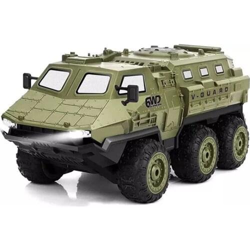 Six Wheel Army Truck 1/16 Remote Control Armored Vehicle Full Scale Six Drive Remote Control Stunt Climbing Car