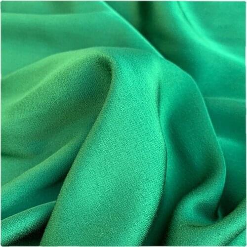 Width 49" Solid Color Luster Draping Proof Silk Fabric Triacetic Acid Fabric By The Half Yard For Dress Shirt Hanfu Material