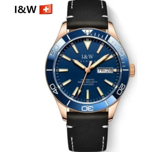 Switzerland Luxury Brand Automatic Mechanical Watch Men GMT 100m Waterproof Diving Sport Green Water Ghost Wrist Watches for men