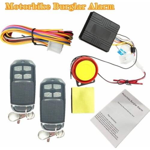 1 Set Motorcycle Theft Protection Remote Activation Motorbike Alarm Accessories With Remote Control key