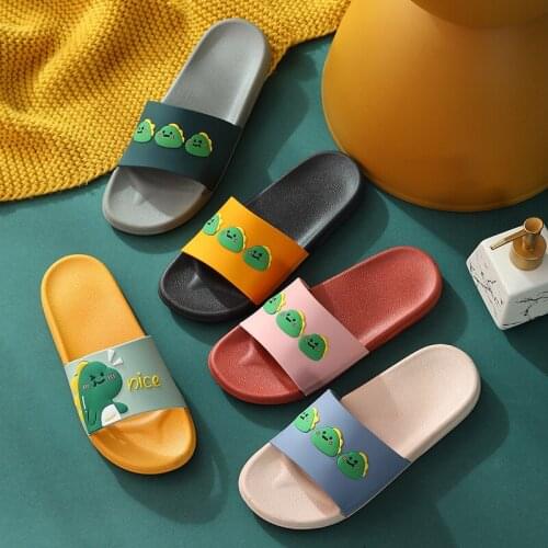 Slippers womens thick soled lovers soft soled mens bathroom silent anti slip household slippers shoes men house slippers