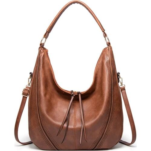 Womens Handbags Shoulder Large Capacity Autumn and Winter Selling New Leisure Bag PU Leather Material Messenger European