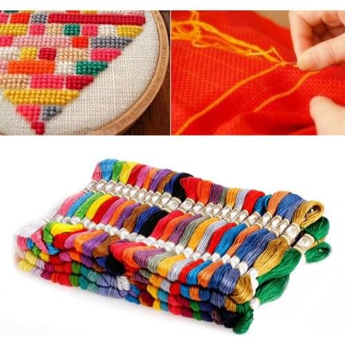 Lot 100 Multi Colors Cross Stitch Cotton Embroidery Thread Floss Sewing Skeins W30