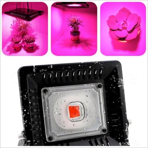 10PCS/LOT 110V 220V Led Grow Light Waterproof IP65 50W/100W/200W Waterproof Connector Outdoor Plants Fruit Grow Flood Light Lamp
