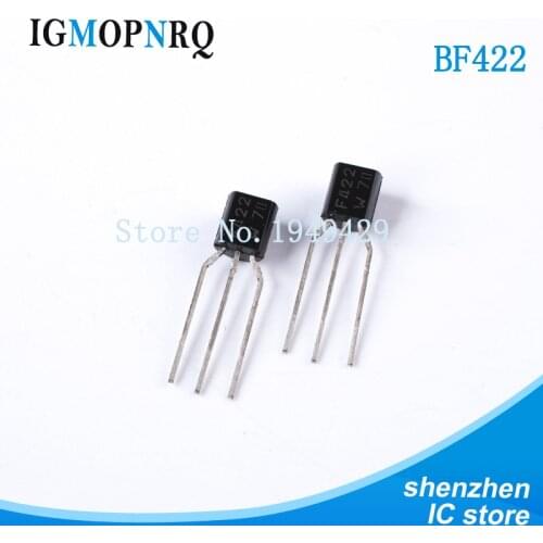100PCS/Lot New Triode TO-92 BF422 F422 bf422 250V/0.1A NPN Wholesale Electronic