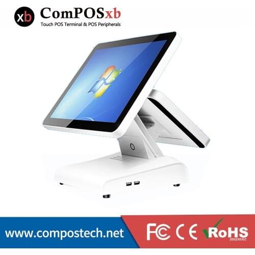 15 Inch POS Terminal / All in One POS System/ Touch Screen POS Machine Cash Register Manufacturer Supplier Dual Screen