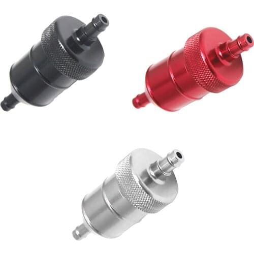 3Pcs Chrome Fuel Filter Fits 5/16" ID Hose Inline PAL Auto Parts Fuel System