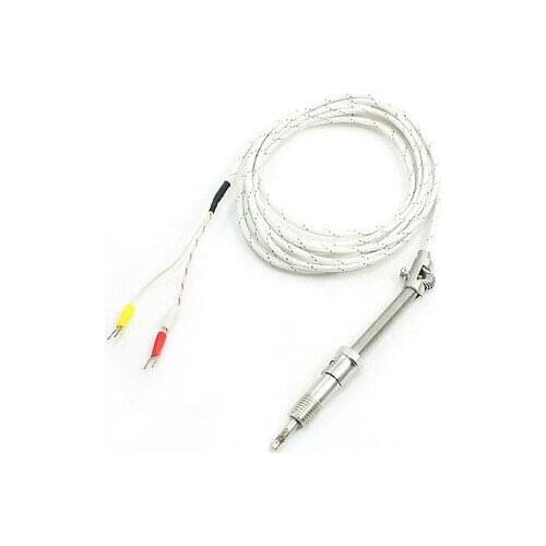 9.8Ft E Type 0-600C Tension Spring Adjustable Thermocouple Temp Probe