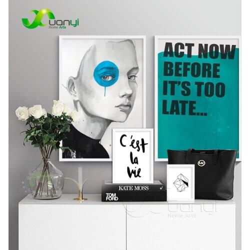 Nordic Figure Abstract Wall Art Oil Painting Nordic Style Kids Decoraction Modern Wall Picture Home Decor For Kids Room Unframed