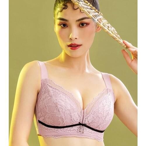 Womens Full Cup Support wire free Lace Bra 32 34 36 38 40 42 44 46 B C D E F G H I J