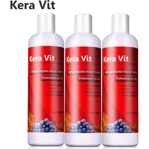 Cheaper 500ml *3pcs Professional Brazilian 5% Formalin Keratin Treatment Straighten and Repair Hair Free Shipping